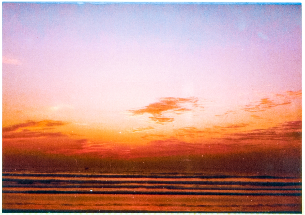 On my way to work at the launch pad. Sunrise from the concrete deck of the Islander Hut in Cocoa Beach, Florida. Where Kelly Slater was teaching himself to surf at the time. 